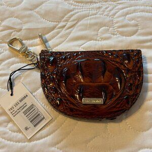 Brahmin Britt Pecan Melbourne Leather Coin Holder Accessory